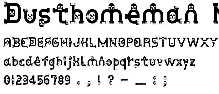 DustHomeMan Medium font